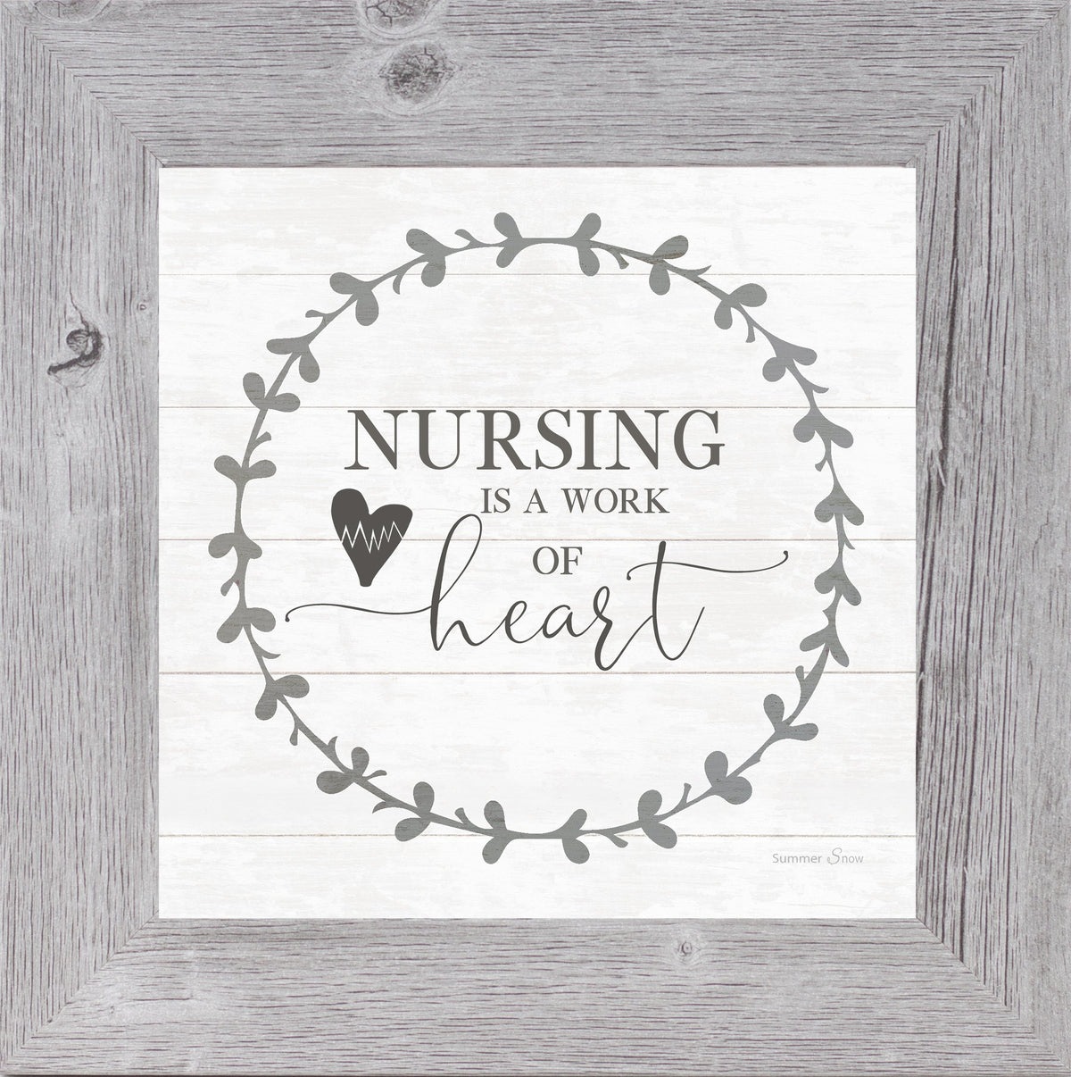 Nursing is a Work of Heart by Summer Snow SS821 - Summer Snow Art