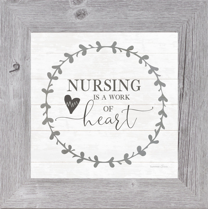 Nursing is a Work of Heart by Summer Snow SS821 - Summer Snow Art