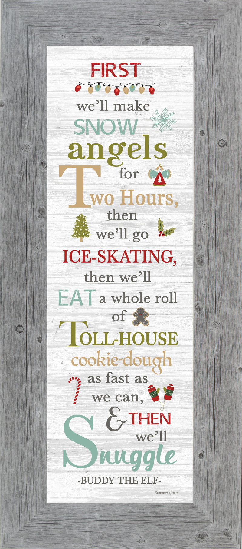 Snow Angels Buddy the Elf SSA8241 - Summer Snow Art