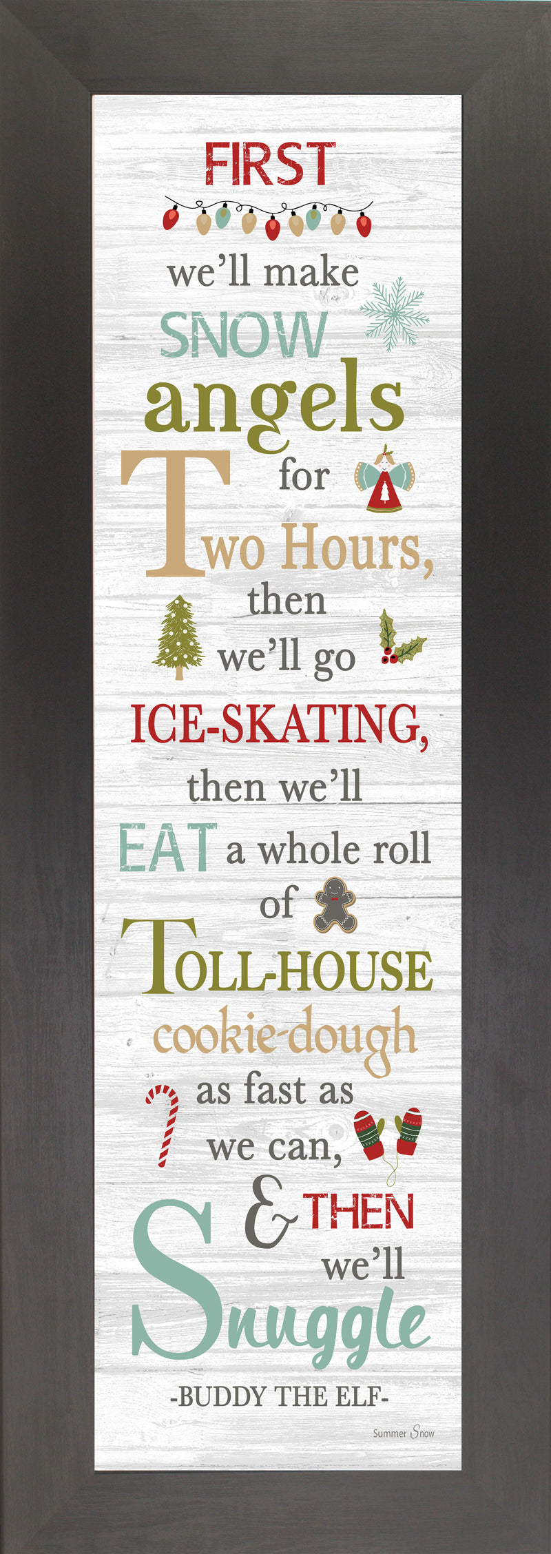 Snow Angels Buddy the Elf SSA8241 - Summer Snow Art